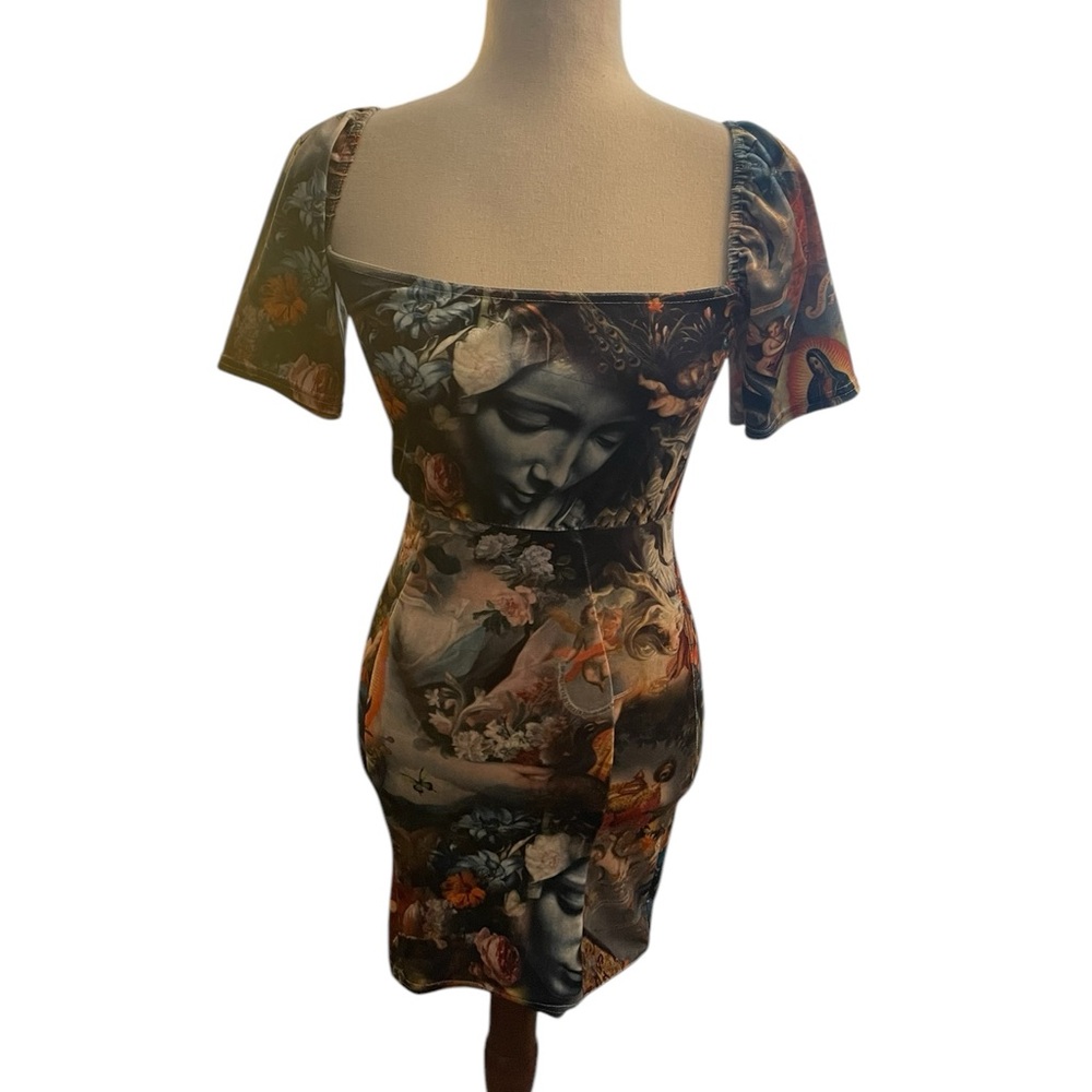 NEW GIRL ORDER Velvet Bodycon Mini Dress